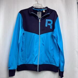 Reebox Classic NCL Track Jacket Blue Purple Color  "R" Logo on Chest Size US LG